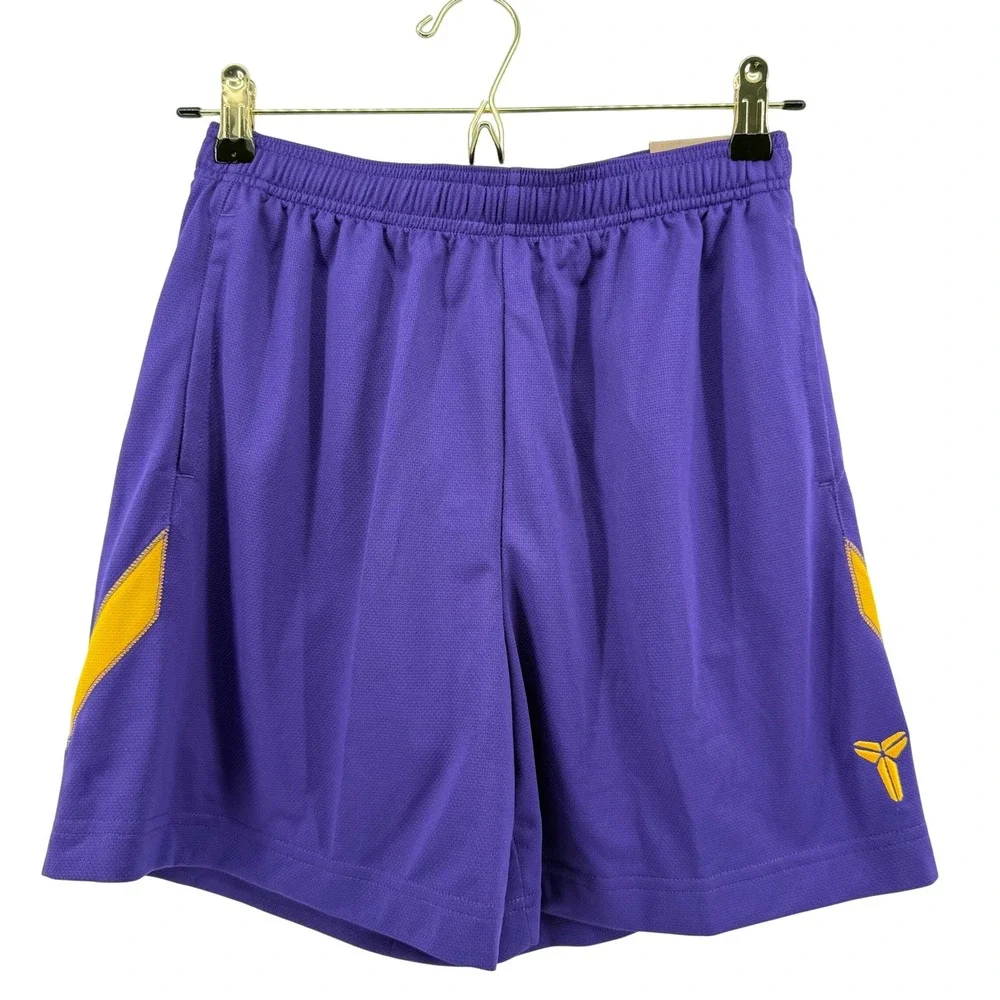 NWT Nike Kobe Bryant Dri-FIT Basketball Shorts Kids Large Purple Gold HJ1005-547
